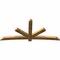 Ekena Millwork Alberta Rough Sawn Timber Gable Bracket, Western Red Cedar, 108"W x 49"H x 4"D x 6"F, 11/12 Pitch GBW108X49X0406ALB00RWR - alternate 3